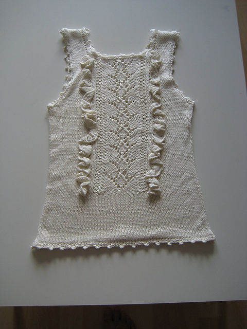 14 Silk sweater with Frills