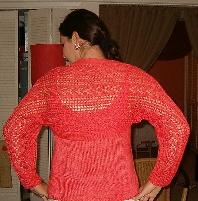 Royal Bamboo Lacy Shrug
