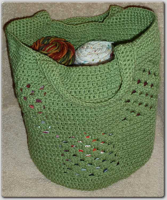 Checkered Granny Go Round Tote