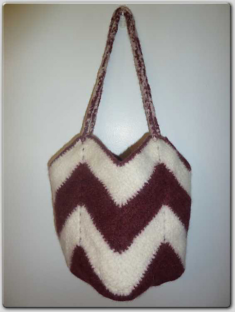 Felted Ripple Tote