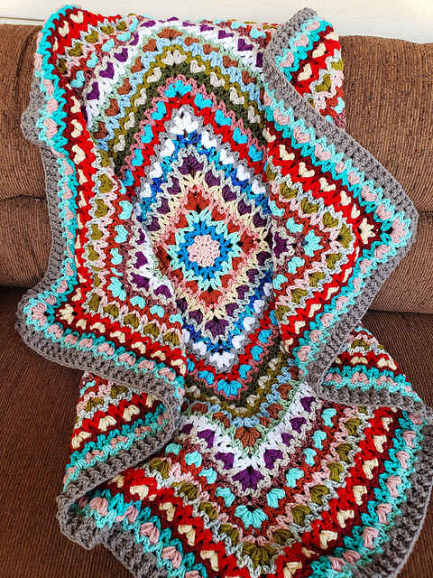 Square Hearts Blanket