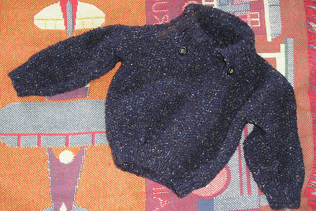 moss stitch sweater with collar