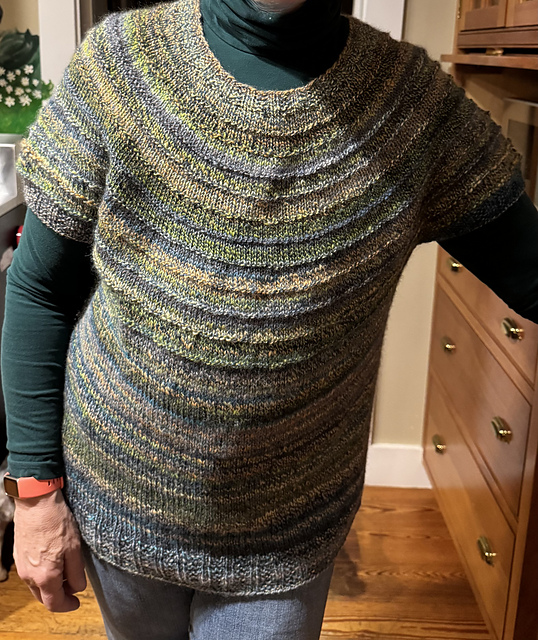Capped Sleeve Yoke Sweater