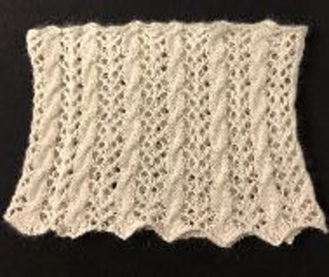 Cable and Lace Cowl