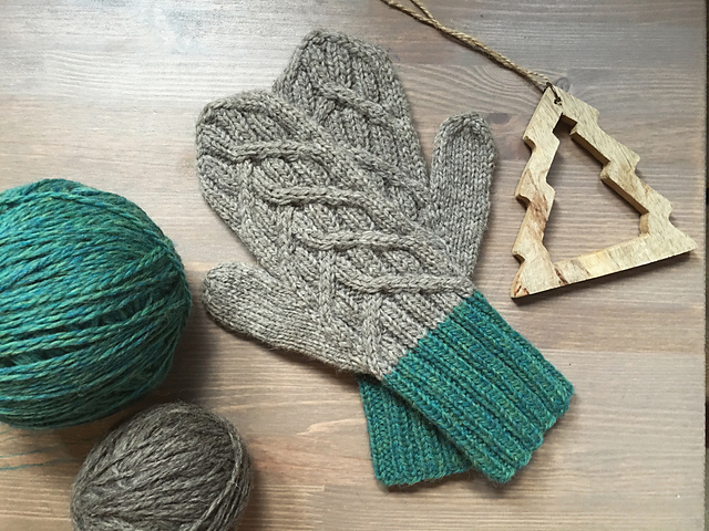 Brezel mittens