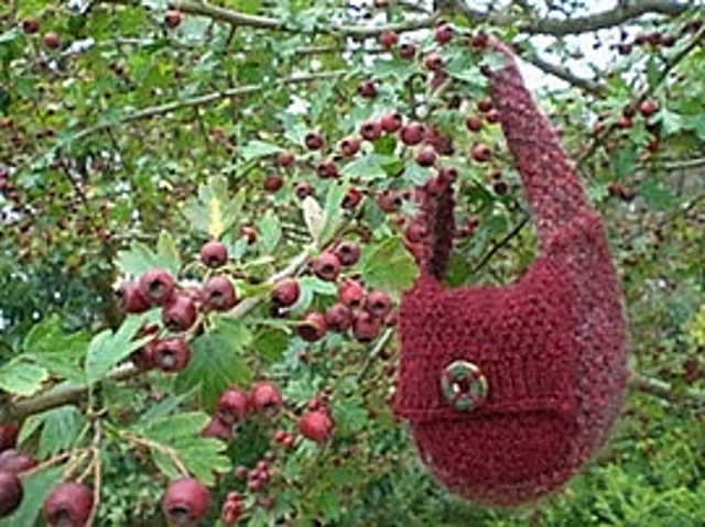 Berry Small DK Knitted Bag