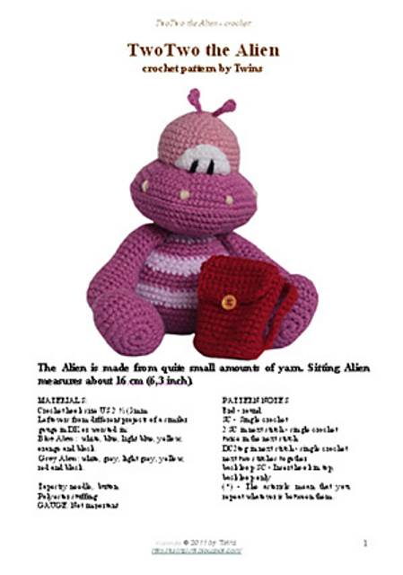 22 the Alien - crochet