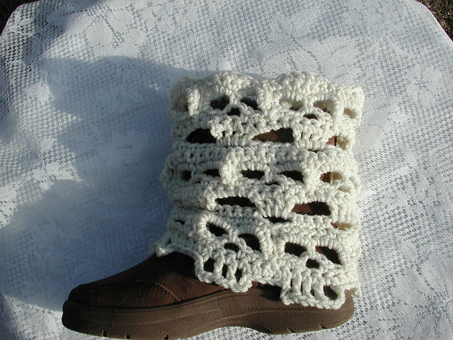 Creepy Skull Chunky Boot Cover