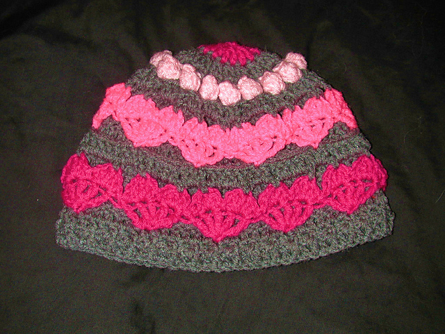 Hearts and Bobbles Beanie