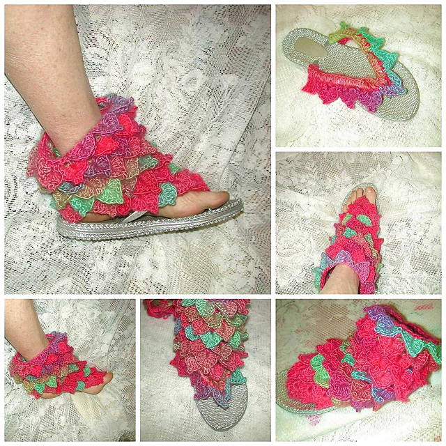 Gladiator Dragon Scale Flip Flops