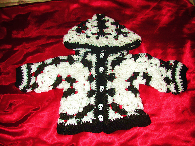 Baby Creepy Skull Hexagon Hoodie