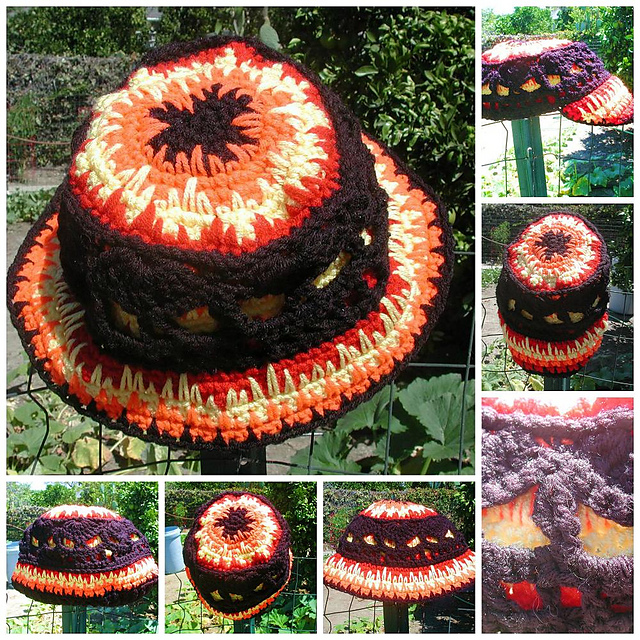 Flaming Skull BUCKET Hat