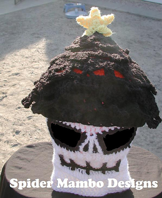 Wikked Skull Christmas Tree Hat