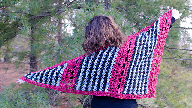 Asymmetrical Heart Shawl