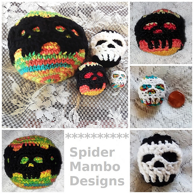 Creepy Skull Hackey Sack or Ball