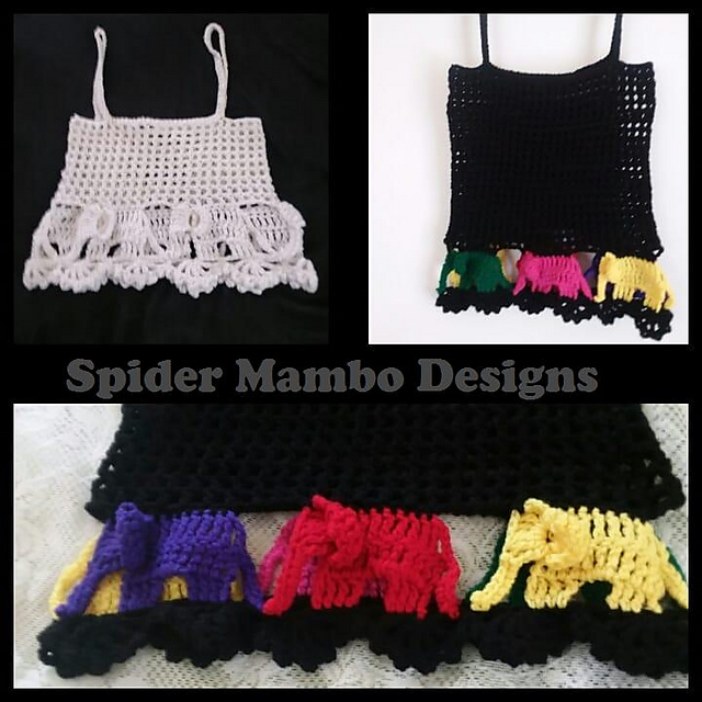 Elephant Cami or Crop Top