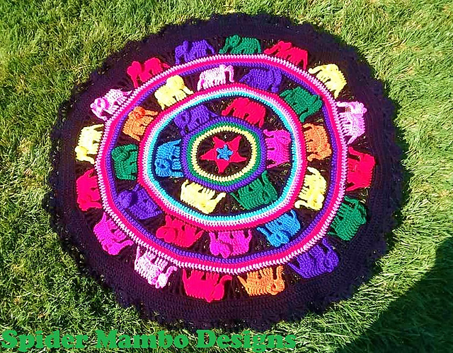Elephant Mandala Blanket