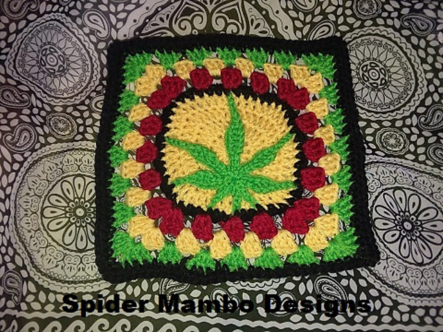 Wacky Tabacky Afghan Square