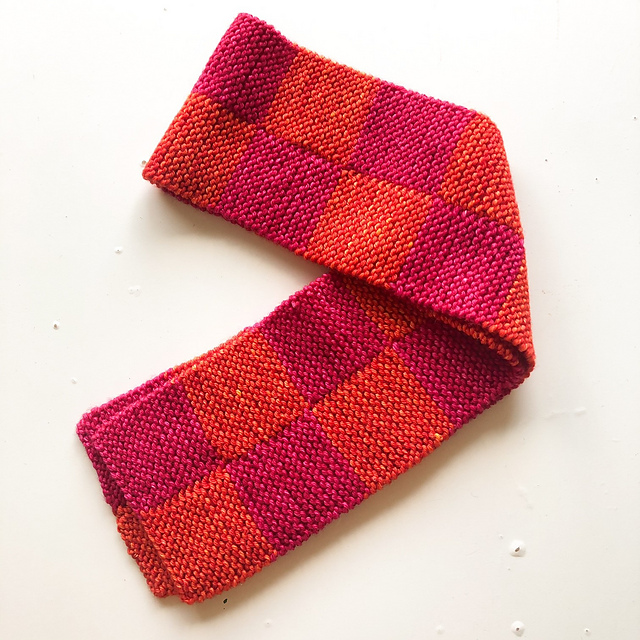 Checked scarf