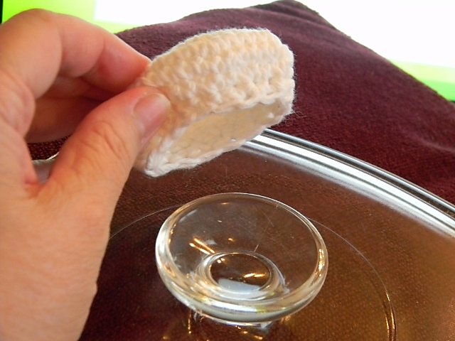 Berniece's Crocheted Glass Lid  Knob Potholder/Cover