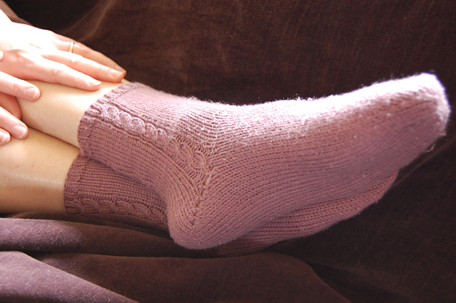 Socks with Cables