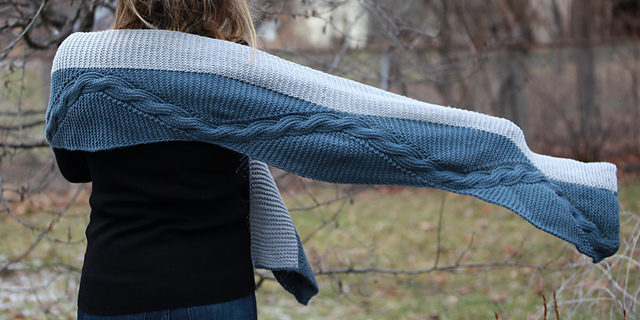 Cable Bend Scarf