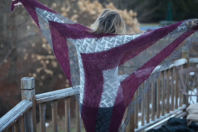 Dripping Lace Shawl