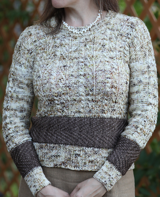 Banded Forest Sweater