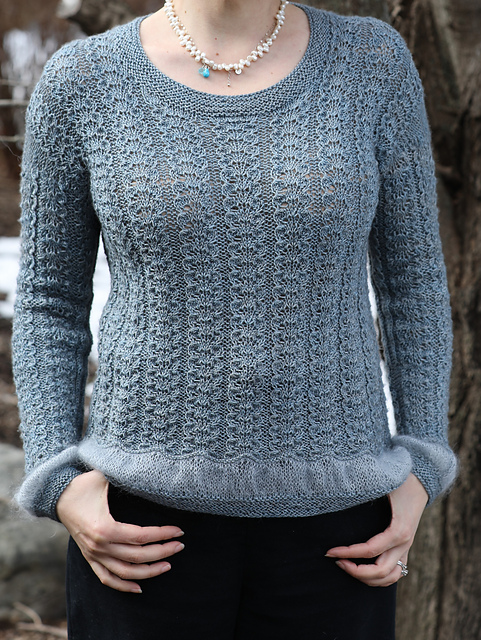 Peeking Lace Pullover