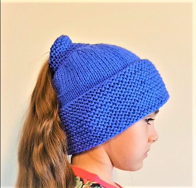 Ponytail hat
