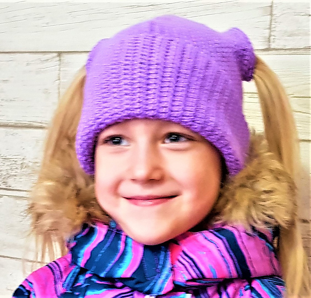 Hat two ponytail