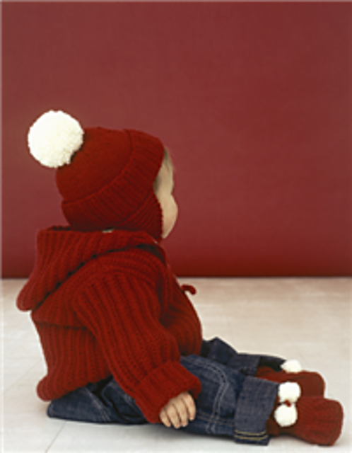 Baby’s Jacket, Sweater, Hat And Bootees Set