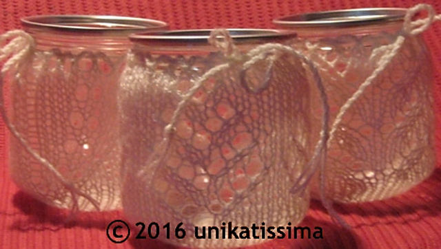 Lace Votives/Windlichte #1