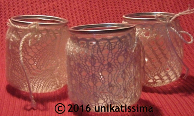 Lace Votives/Windlichte #2