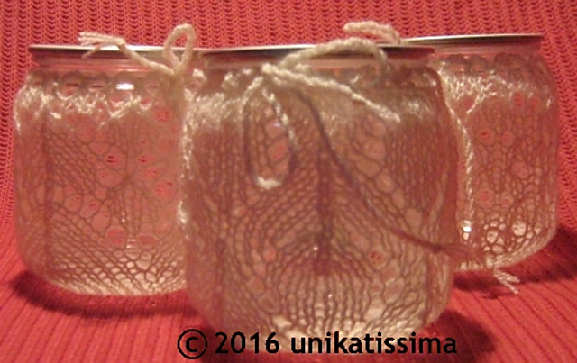 Lace Votives/Windlichte #3