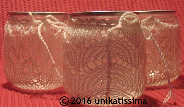 Lace Votives/Windlichte #5