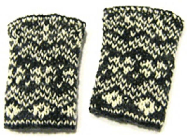 Double Knitted Wristwarmers