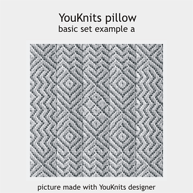 YouKnits lace example pillows