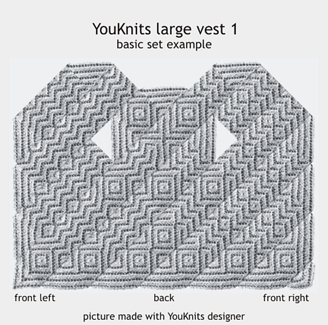 YouKnits lace example large vest 1