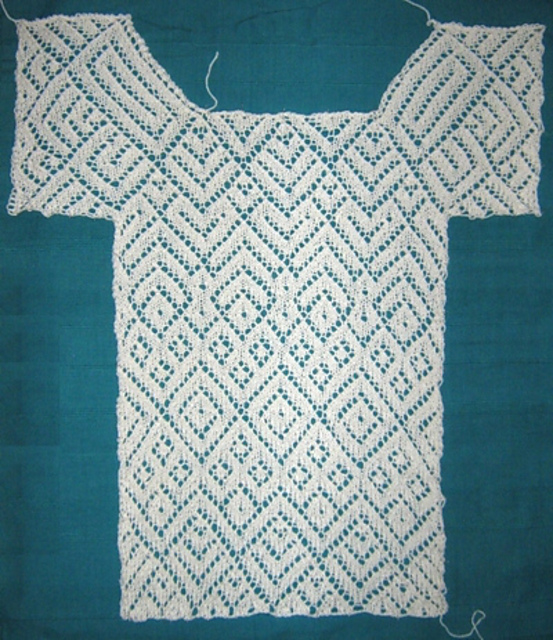 YouKnits lace example vest