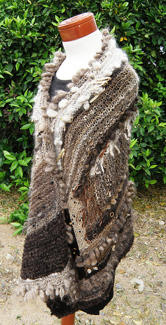 Southwestern Freeform Yarn Shawl