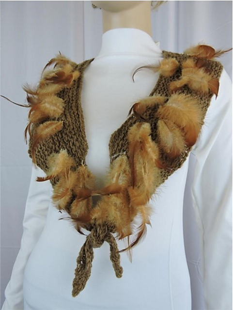 Feathered Merino Collar