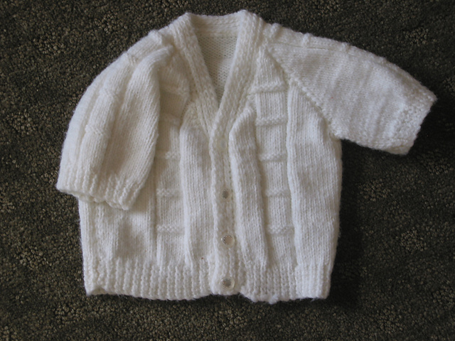 Baby’s Cardigan with High or Medium Buttoning,