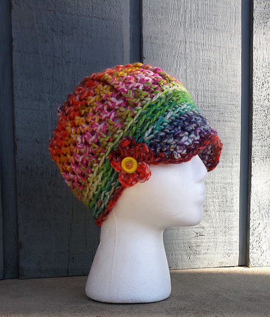 Chunky Beanie with Brim