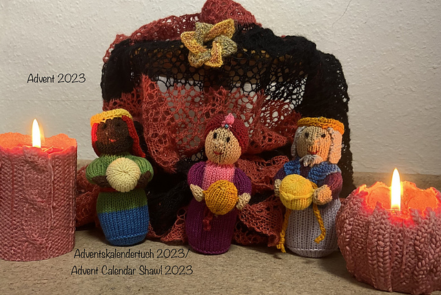 Adventskalendertuch2023/ AdventCalendarShawl2023