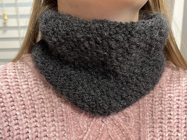 Moss Stitch Cowl