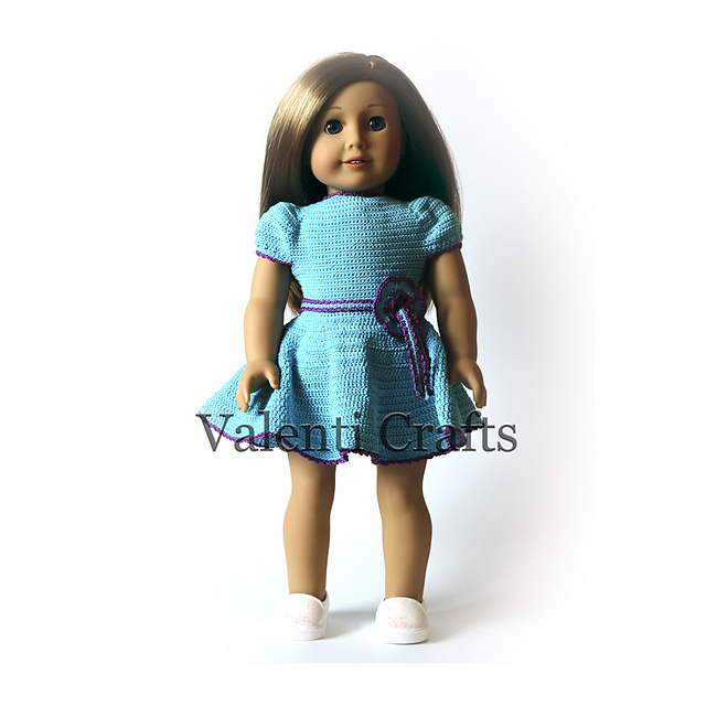 American girl 18''  crochet dress