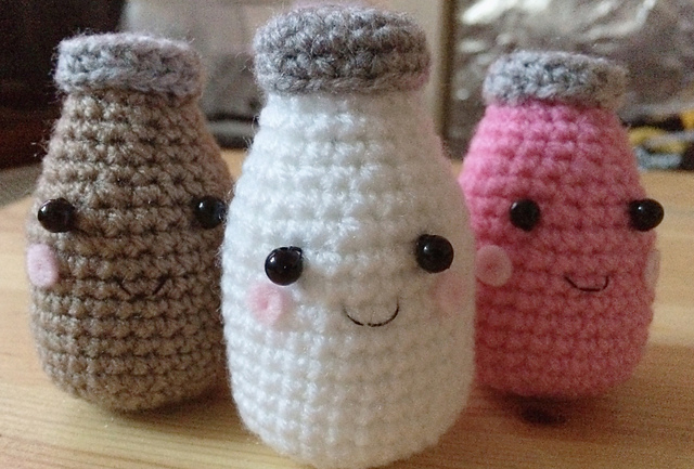Amigurumi Milk Bottles