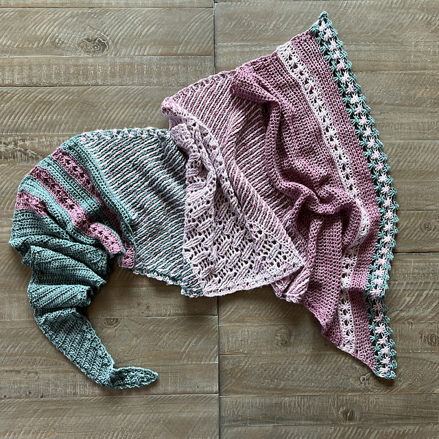 Blossoming Garden Crochet Shawl