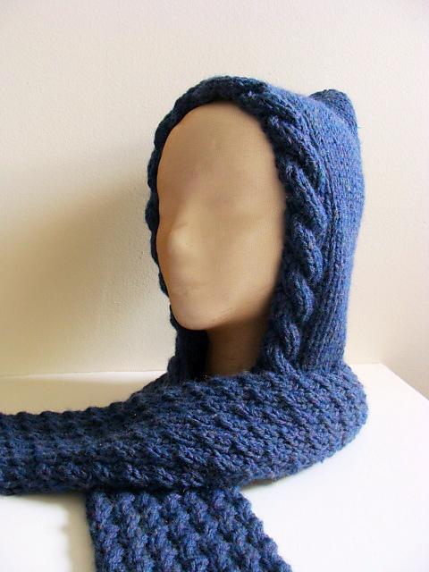 Woodland Hooded Cable Scarf